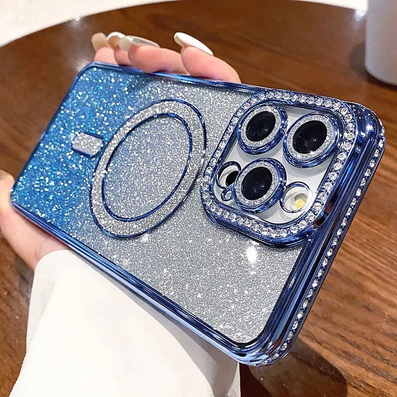 Luxury Gradient Diamond Magsafe Case For iPhone