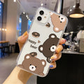 Cute Animal Dinosaur Couple Phone Case For iPhone