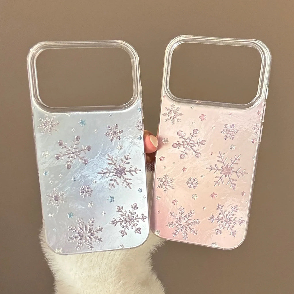 Korean Christmas Snowflakes Phone Case For iPhone